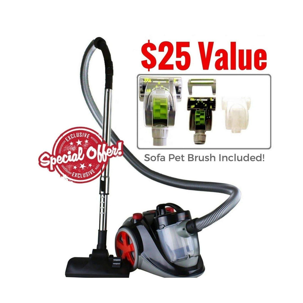 Bagless Canister Cyclonic Vacuum with HEPA Filter S266