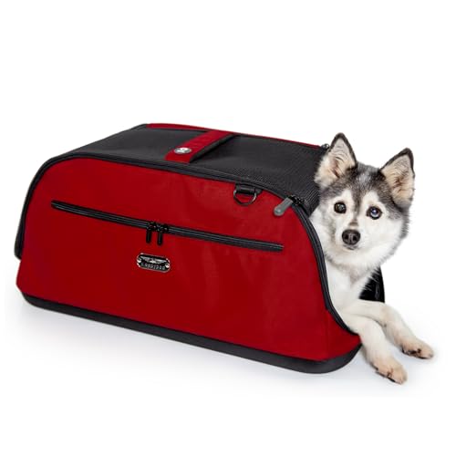 Airline Approved Pet Carrier for Cats and Dogs up to 18 lbs (Strawberry Red) U35686