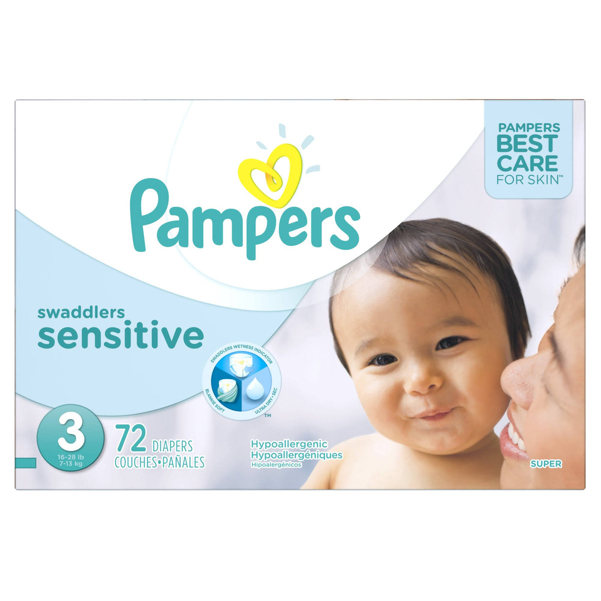 72 Count Size 3 Disposable Baby Diapers B535