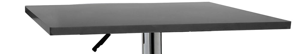 Adjustable Bar Height Table with Black Finish Wood Top O768