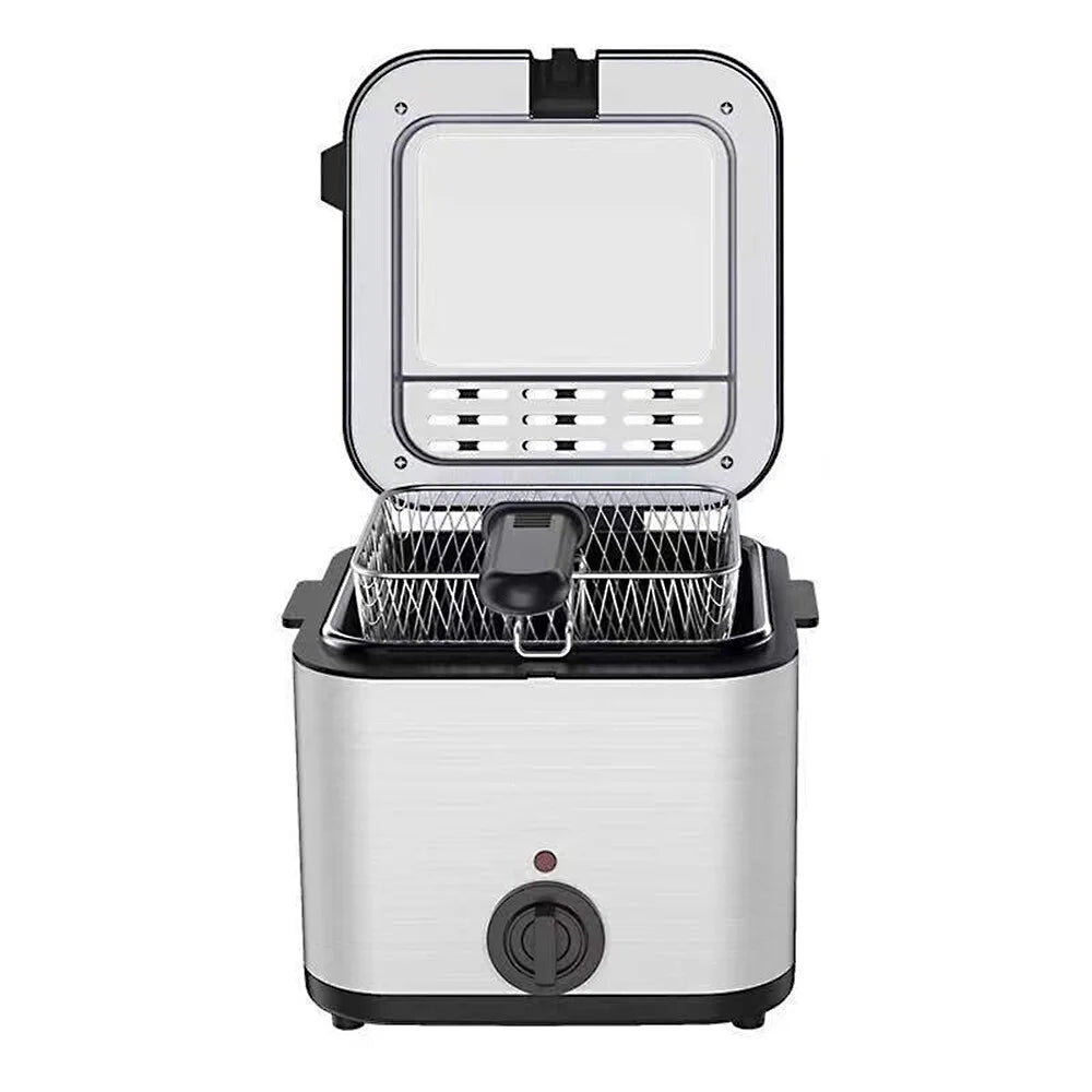 Stainless Steel Deep Fryer with Basket, 2.5 Liter, 1000 Watts, Non Stick K2977