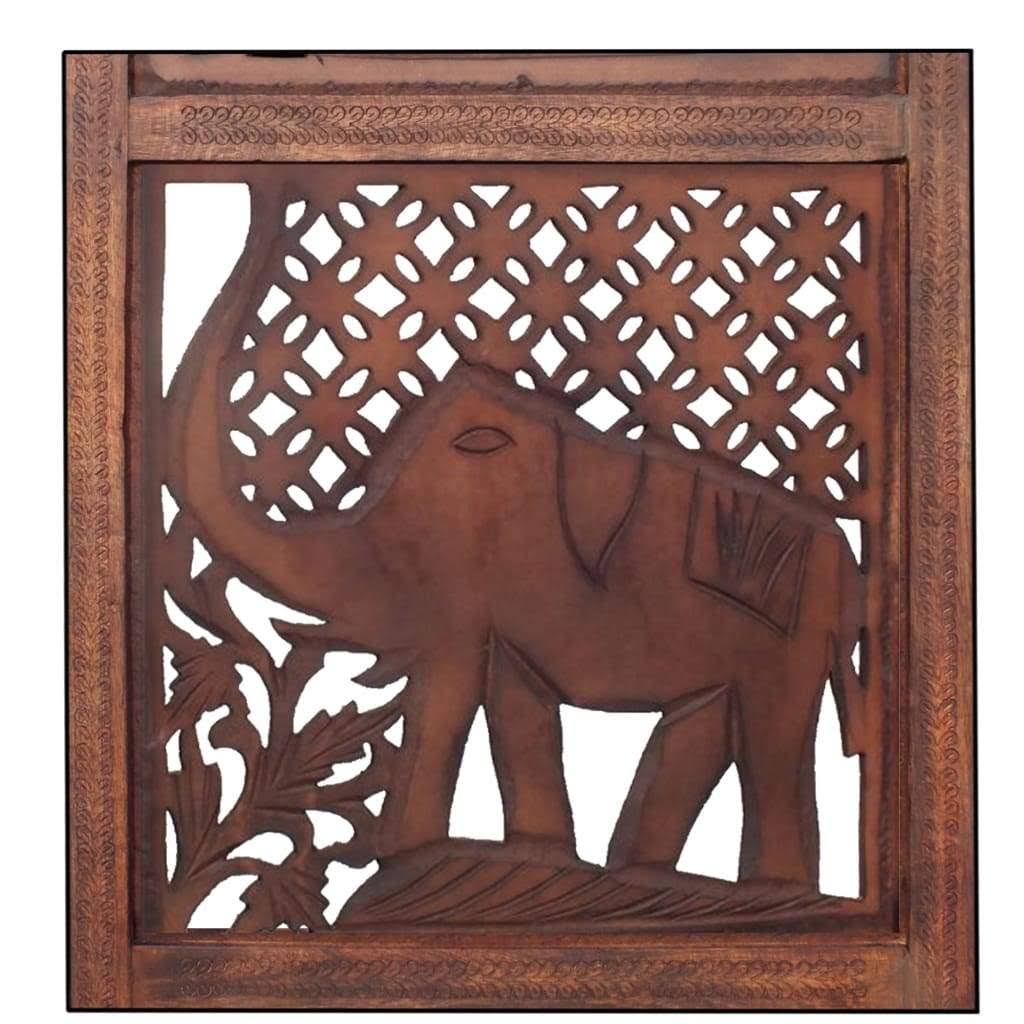 Carved Wood Room Divider T2869
