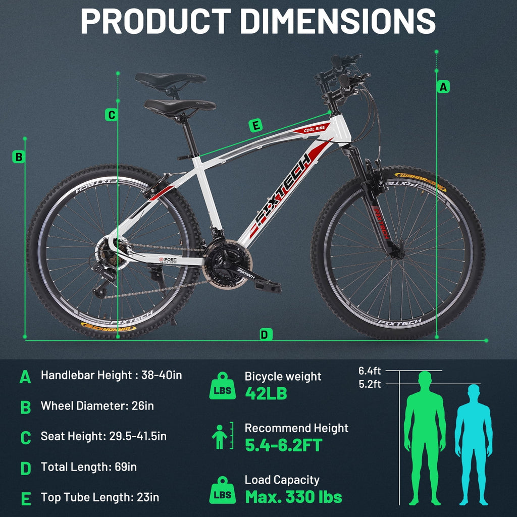 White 26'' Mountain Bike F64081