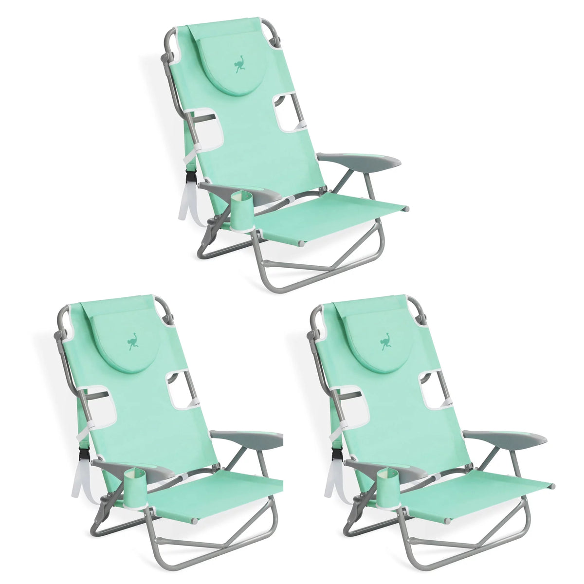 Teal Folding Outdoor Camping Chair 3 Pack B839821
