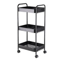 Blue 3-Layer Mobile Utility Trolley with Casters H19717