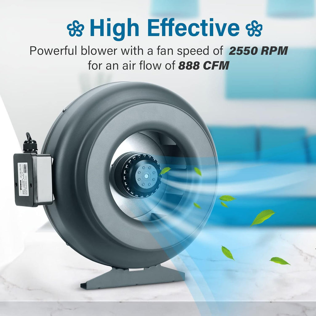 12 Inch 888 CFM Duct Inline Fan S43413