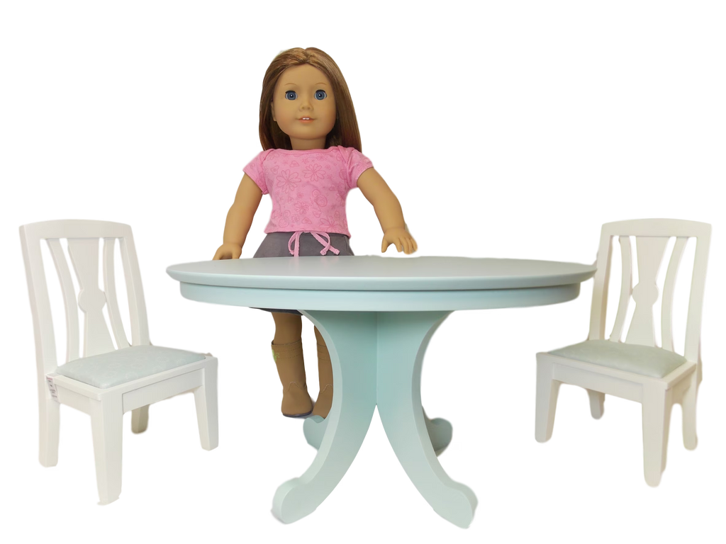 Dining Table & Chairs Set for 18 Inch Dolls Y557654