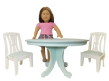 Dining Table & Chairs Set for 18 Inch Dolls Y557654