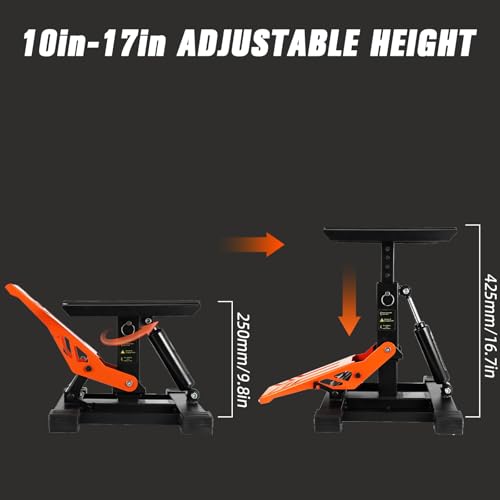 Motorcycle Lift Stand 1000Lbs Hydraulic Adjustable Height U943121