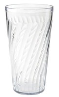 32 Ounce Clear Shatterproof Plastic Tumblers Set of 12 S125600