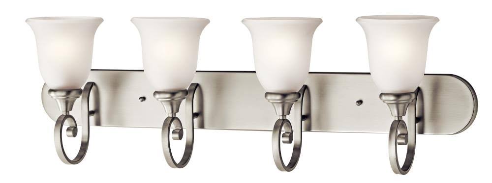 Brushed Nickel Four-Light Bath Fixture M7184