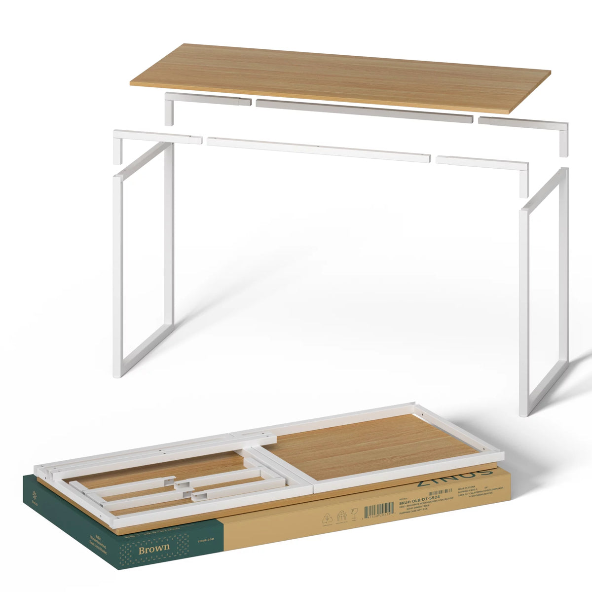White Frame Desk I1773