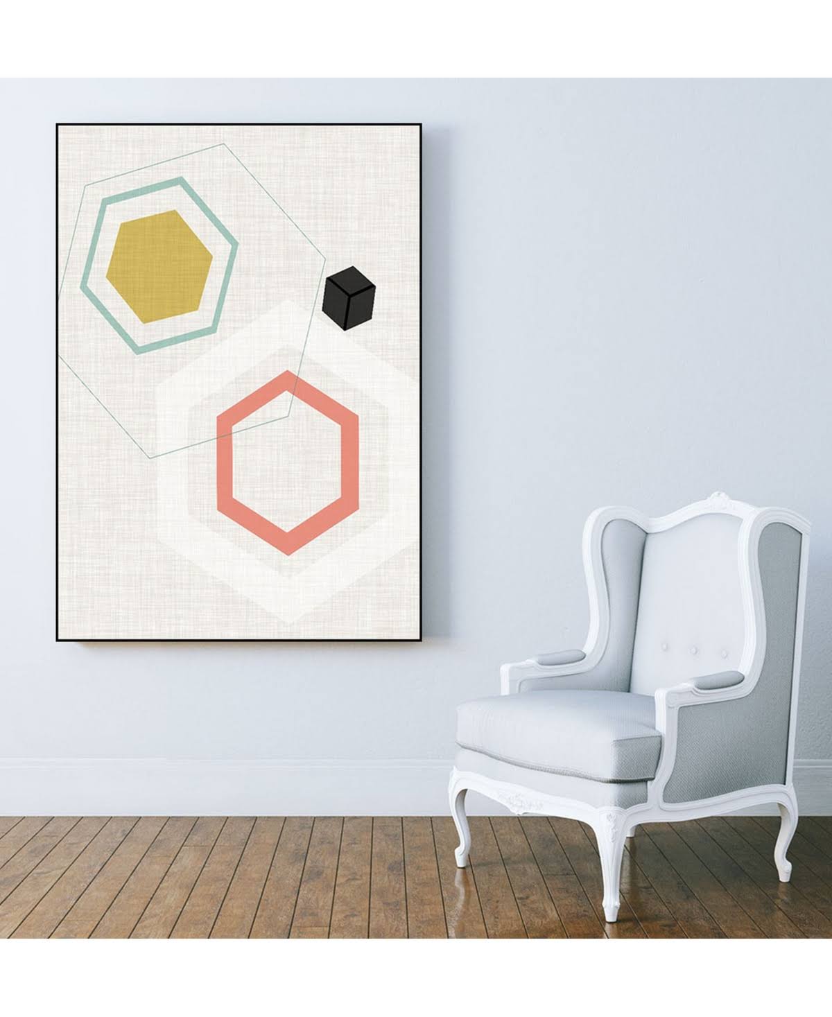 Framed Canvas Art Block F43745