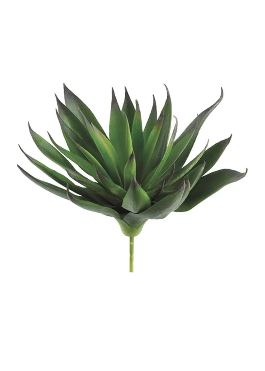 7.8 in. Agave Plant with 33 Leaves Green Purple, Case of 12 N604