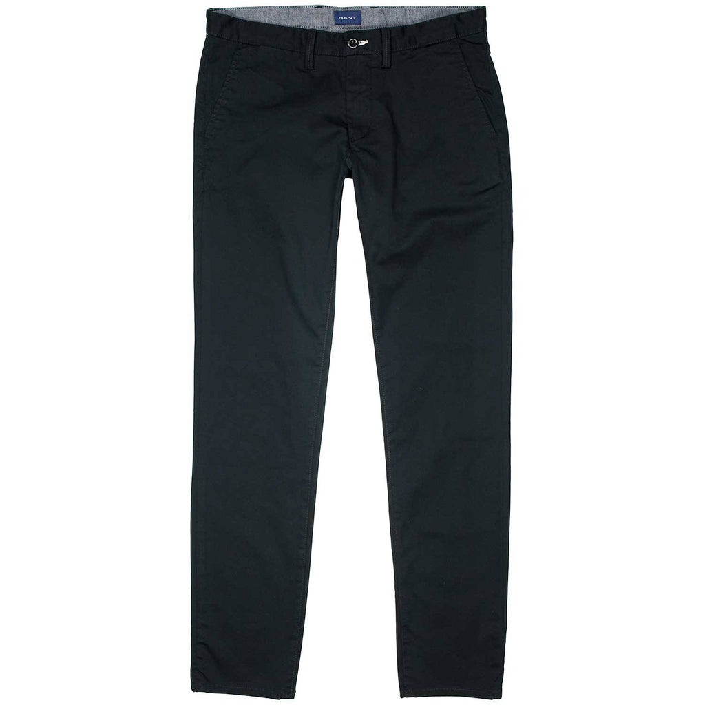 Slim Fit Twill Chinos, Black T41789