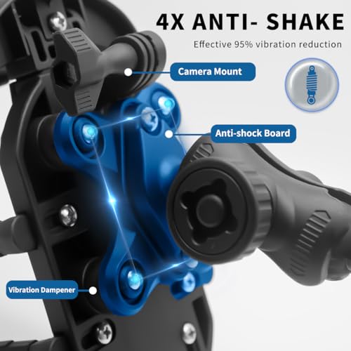 Motorcycle Phone Mount Holder Metal Stand 4.7-7 Inch D88227