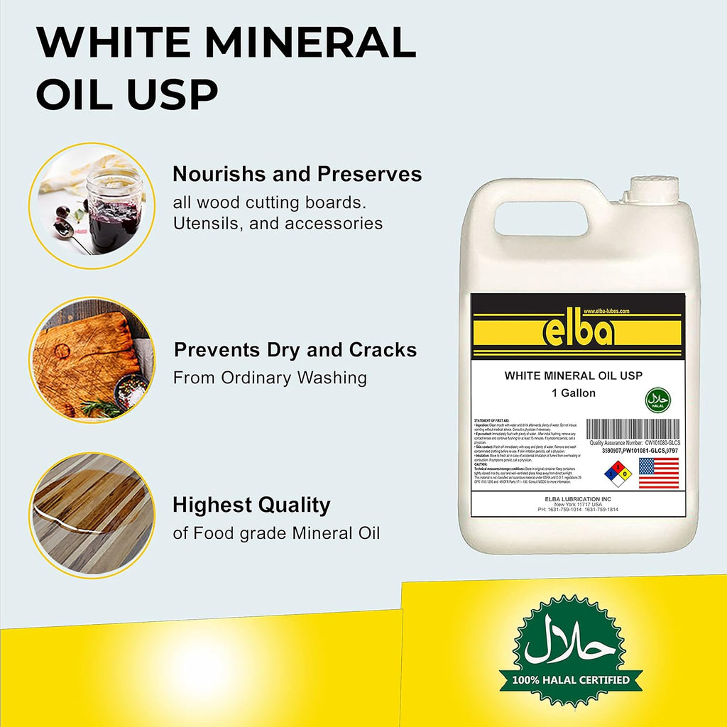 Food Grade Mineral Oil USP Wood & Bamboo Conditioner and Protectant R9651