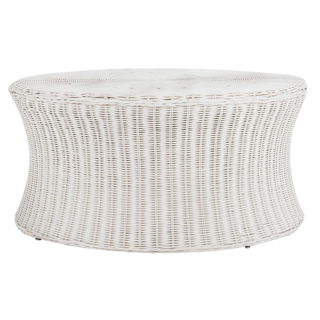 White Cocktail Ottoman U38210