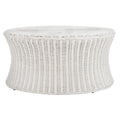 White Cocktail Ottoman U38210