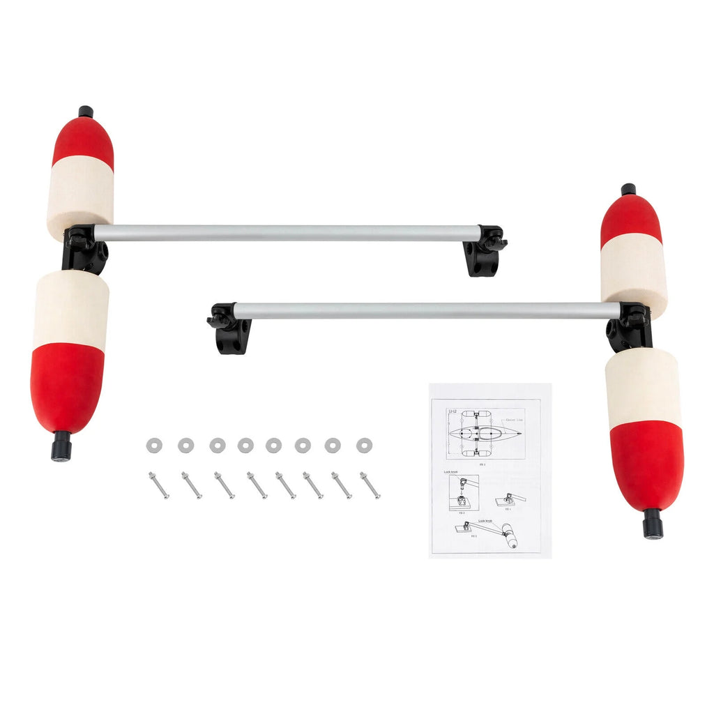Kayak Canoe PVC Aluminum Stabilizer System Outrigger Arms Fishing Kit Y800126
