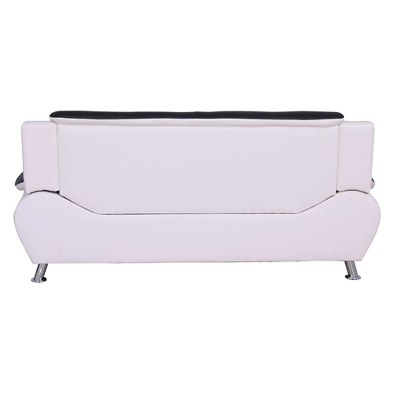 3-Piece Set with Sofa and 2 Club Chairs in Black & White Z1968