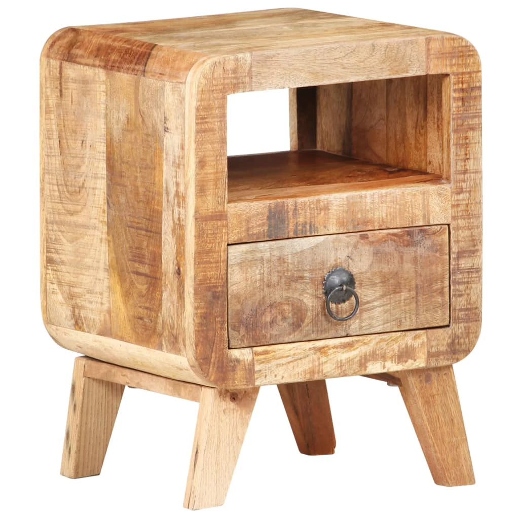 Rough Mango Wood Bedside Cabinet H839406