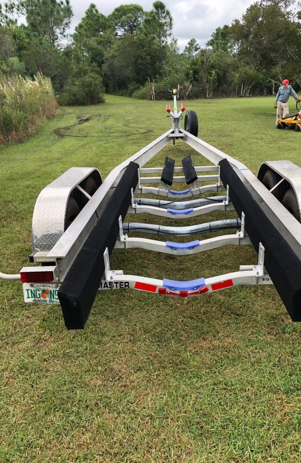 Boat Trailer Bunk Carpet, 2 Pieces, 12' x 12" Each, Burgundy G7905