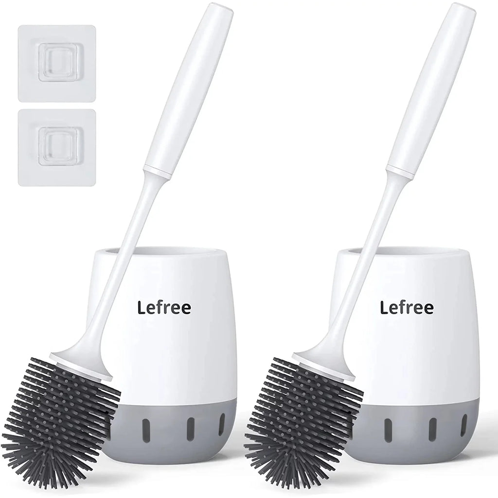 Toilet Brush and Caddy Bowl Cleaner Holder Set (2Pack) M907
