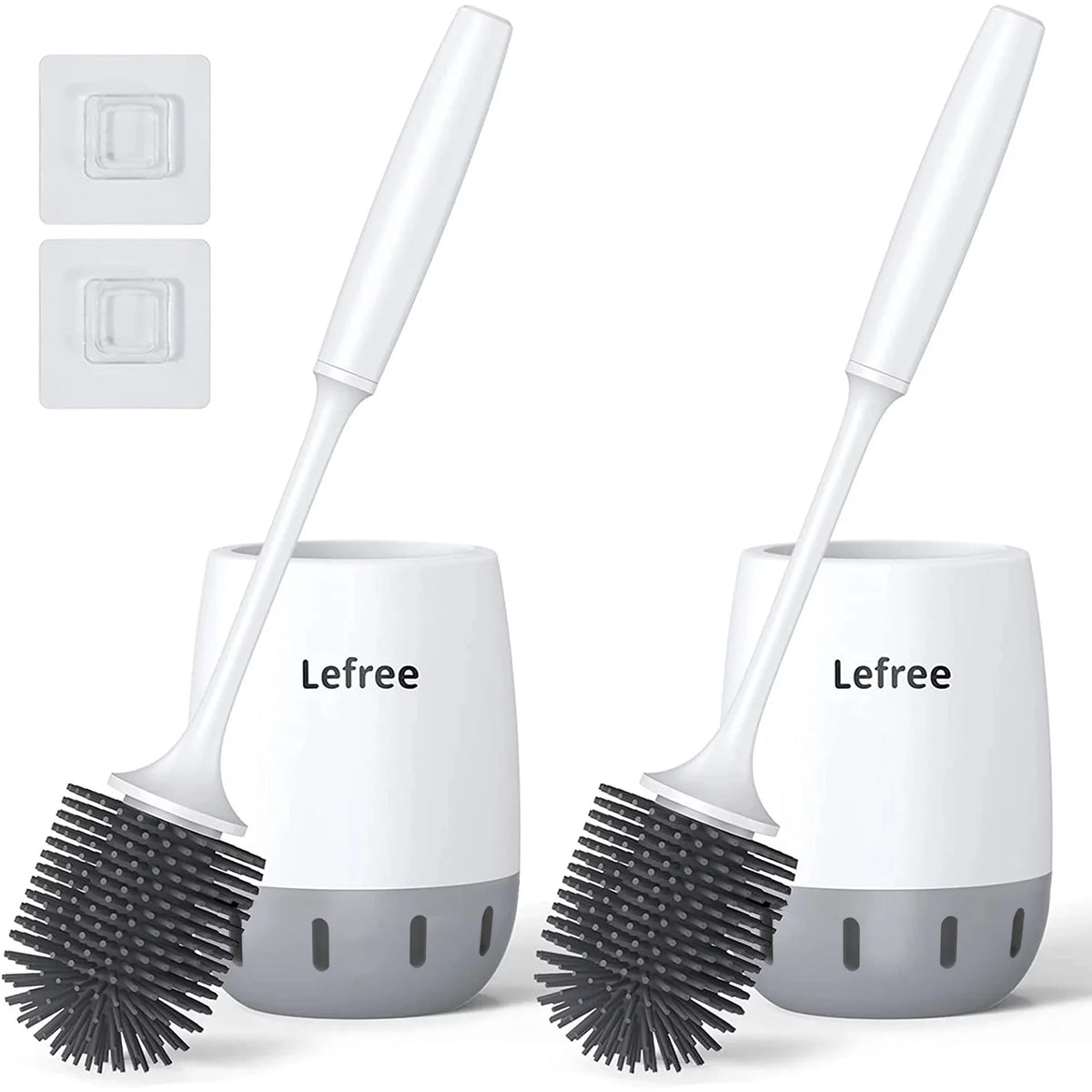 Toilet Brush and Caddy Bowl Cleaner Holder Set (2Pack) M907