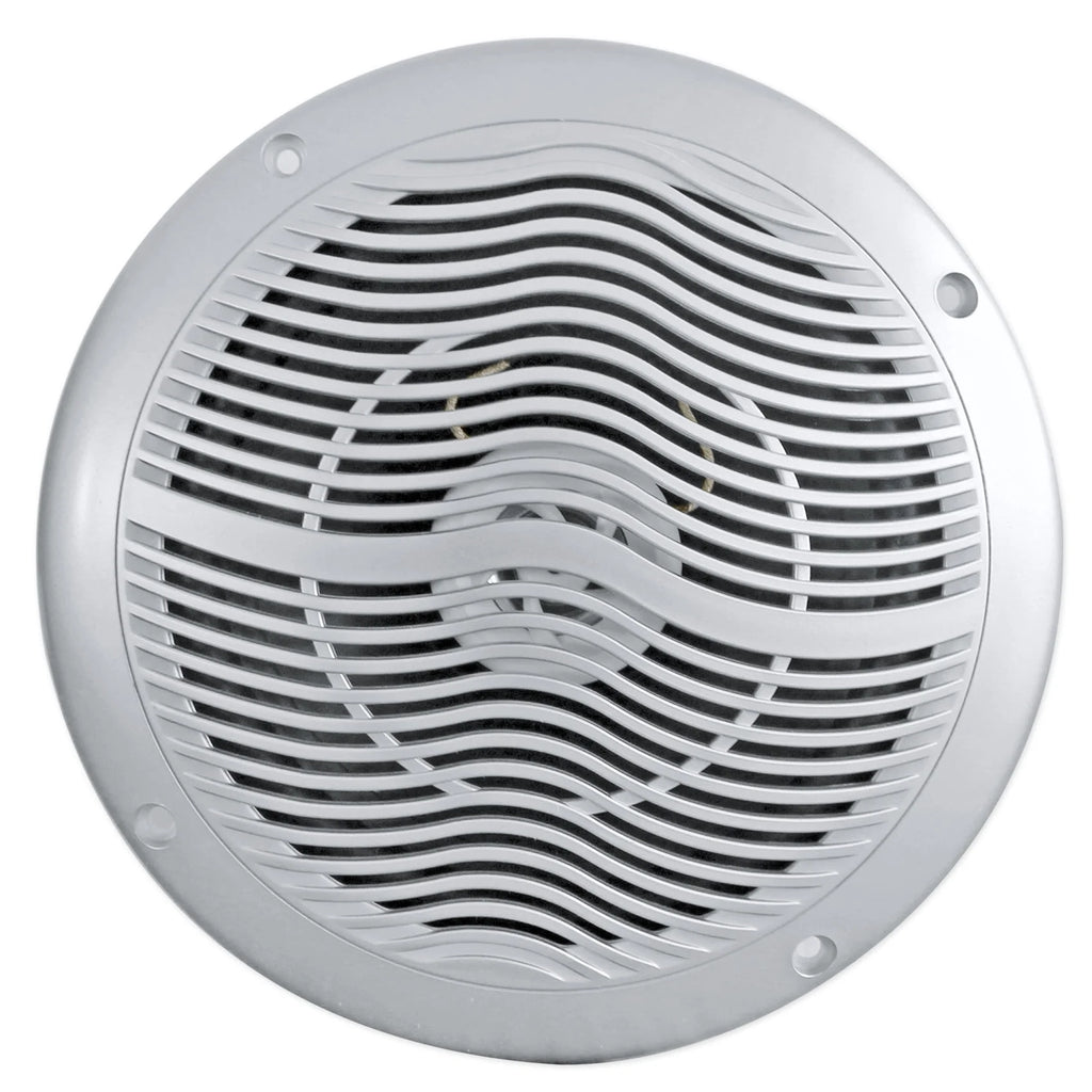 6.5 1200 Watt Waterproof Marine Boat Speakers 2-Way Silver E80503