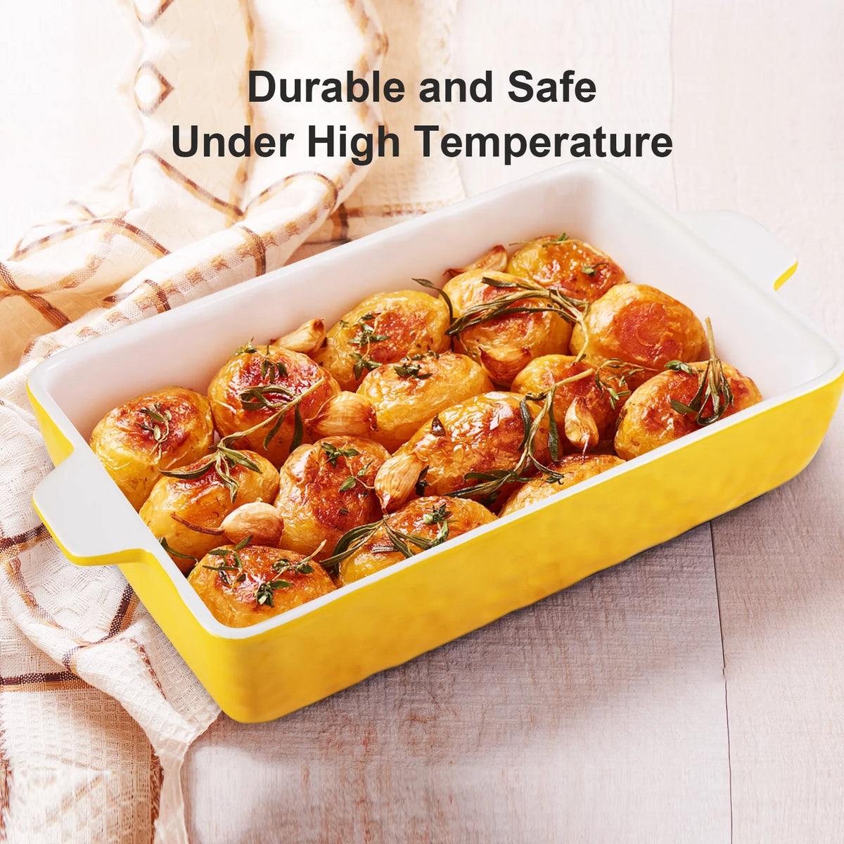 Ceramic Rectangular Baking Dish Set of 3 S2664