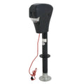 Black Height Adjustable Electric Trailer Jack 3500 lb Capacity 12V L12755