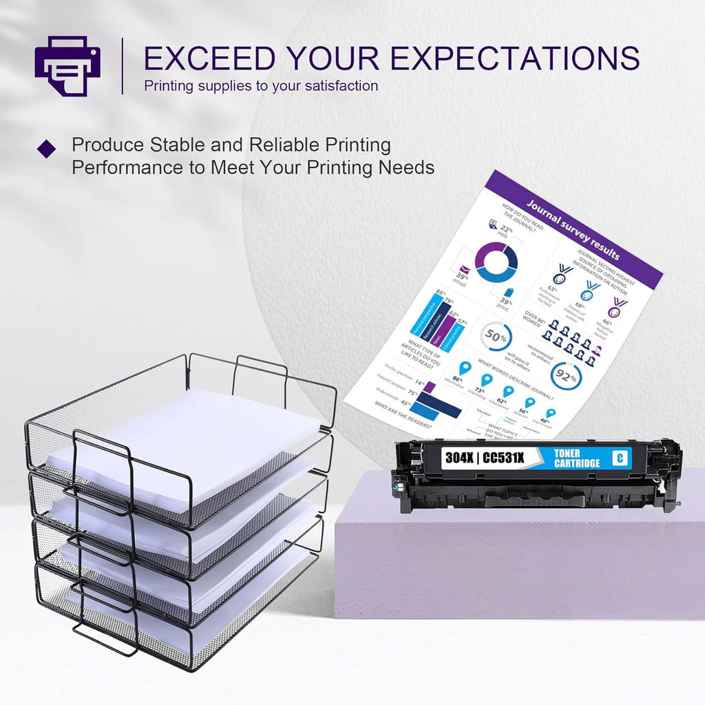 Compatible 2 Pack Cyan Toner Cartridge R1958
