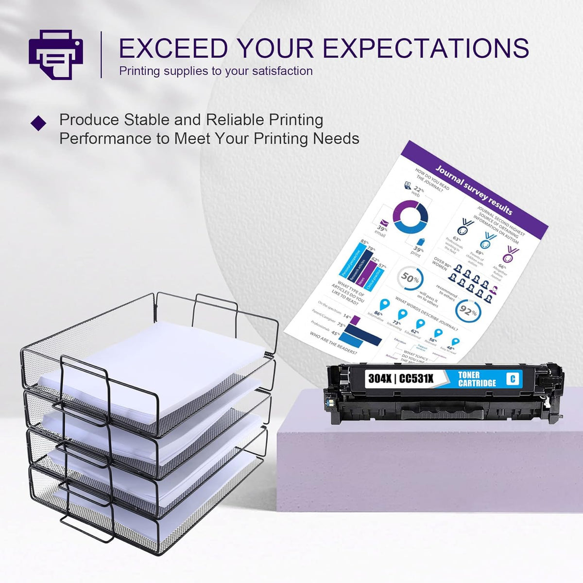 Compatible 2 Pack Cyan Toner Cartridge R1958