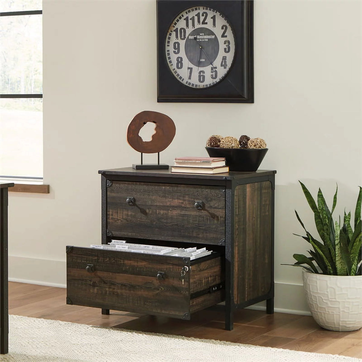 Carbon Oak Engineered Wood Lateral File F603