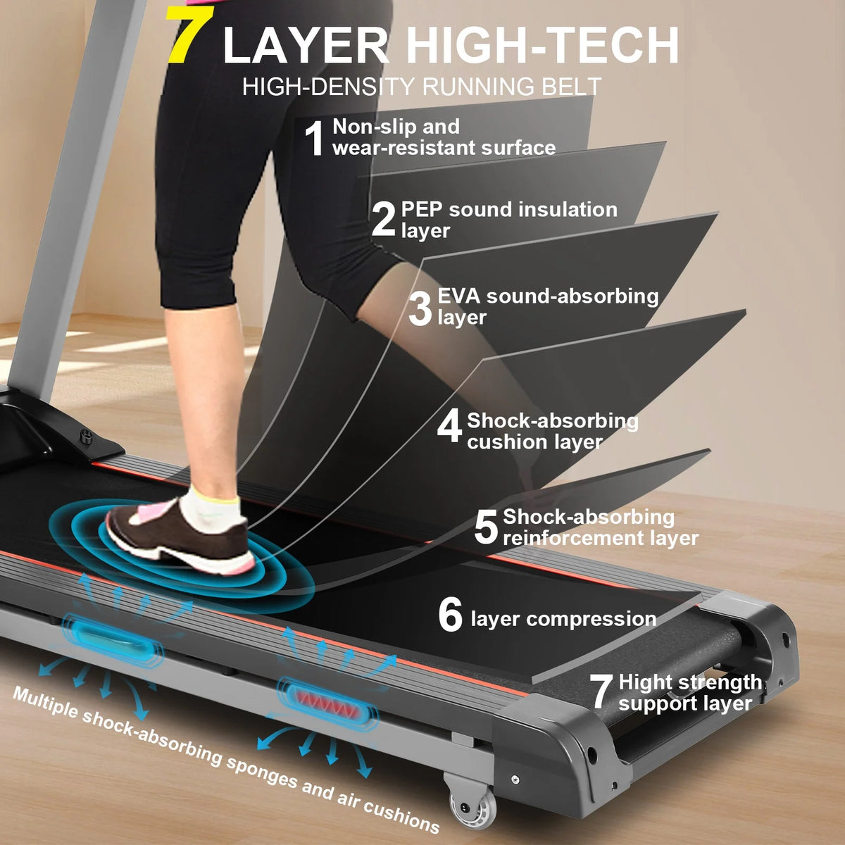 3HP Incline Treadmill with 15 Level Auto Incline H403637
