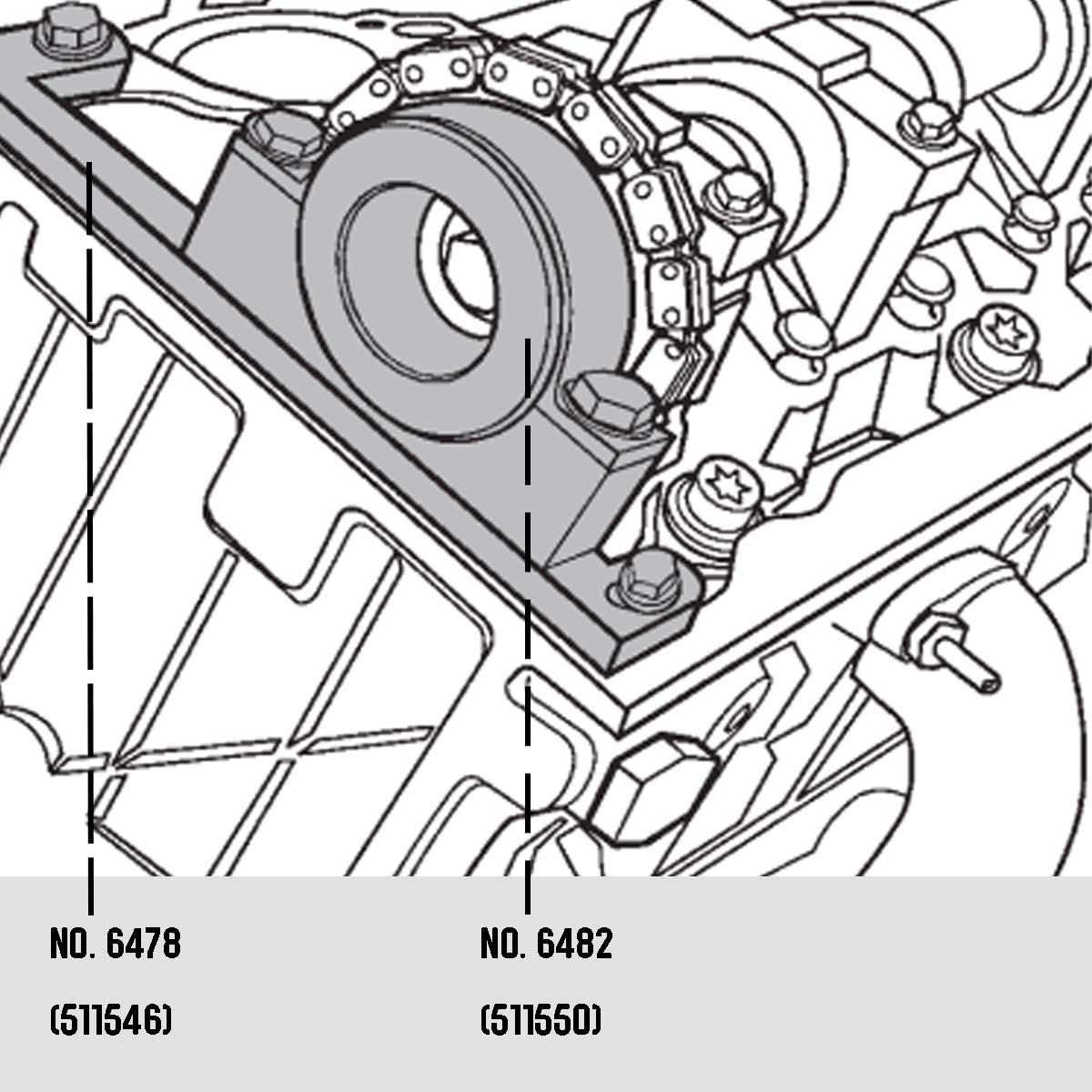 Timing Tool Kit for 4.0L SOHC V6 Engine T5749