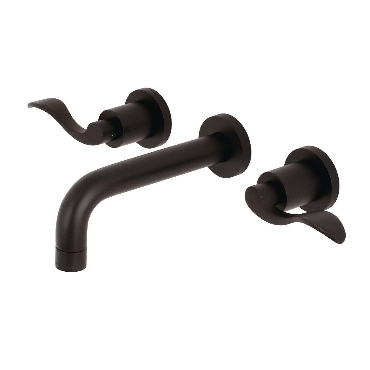 Polished Nickel Wall Mount Bathroom Faucet G654