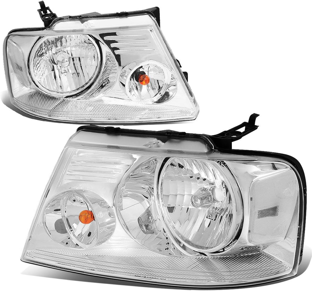 Black Housing Clear Lens Headlights Assembly for Ford F150 Lincoln Mark LT 2004-2008 G8340