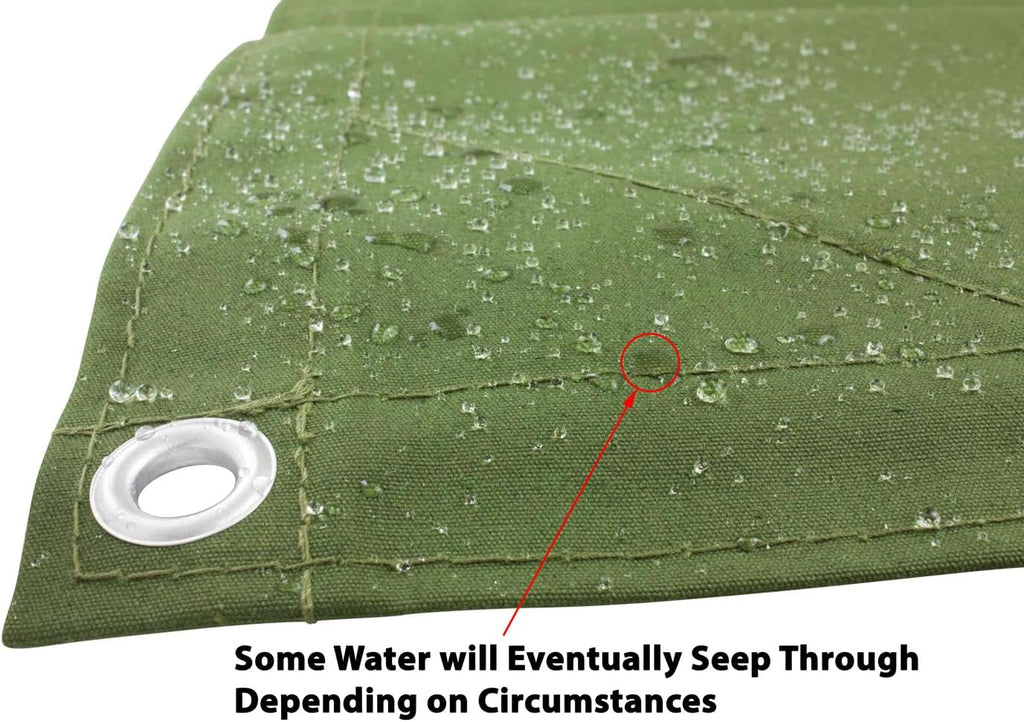 Green Canvas Tarp 12oz Water Resistant 12' x 16' O4587