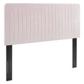 Pink Channel Tufted Performance Velvet King/California King Headboard A5909