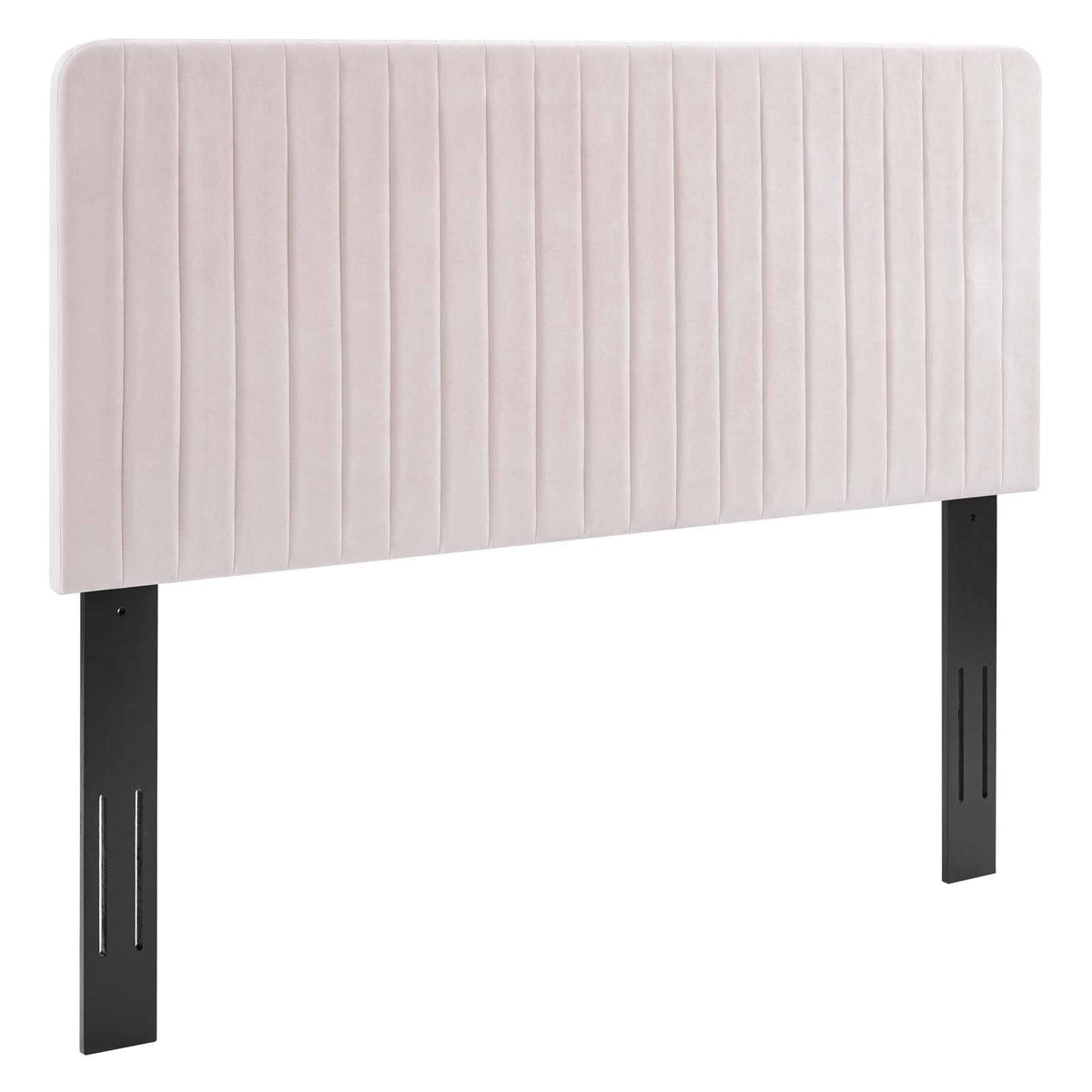 Pink Channel Tufted Performance Velvet King/California King Headboard A5909