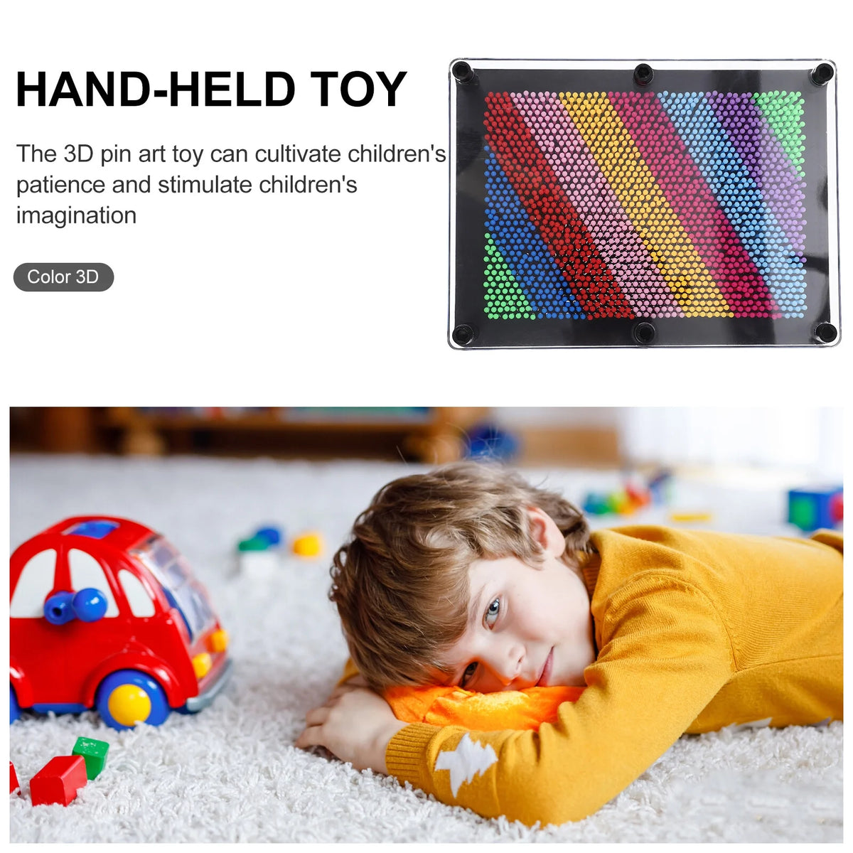 3D Pin Art Toy Sensory Toys for Kids 8-12 Plastic Child F155
