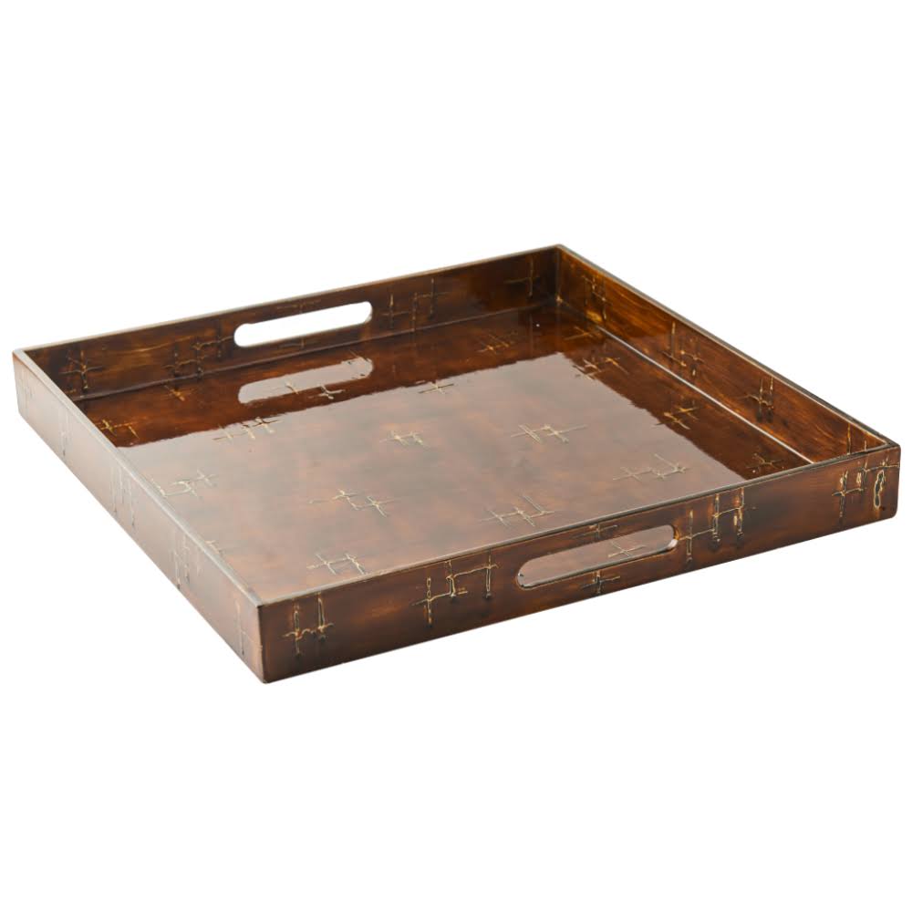 Brown Square Tray B3315