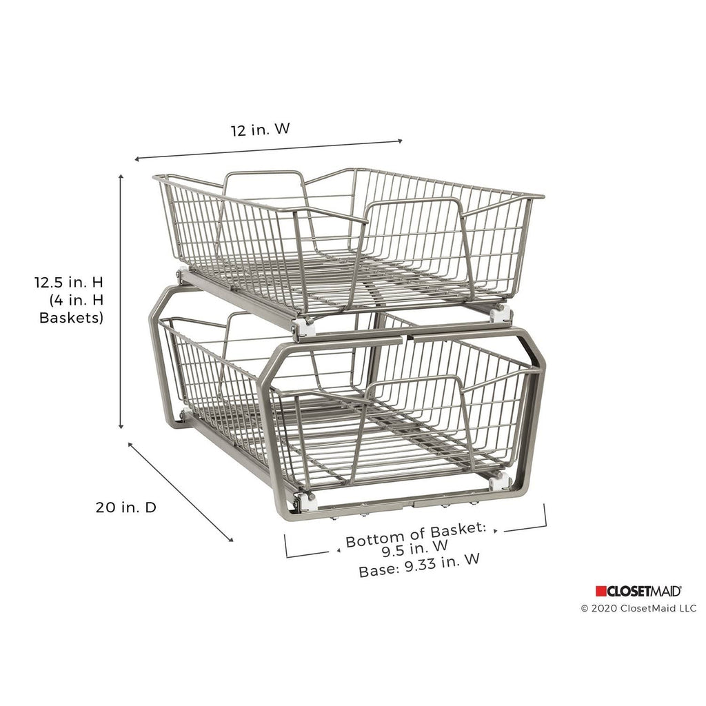 2 Tier 11-inch Wide Cabinet Organizer F39489