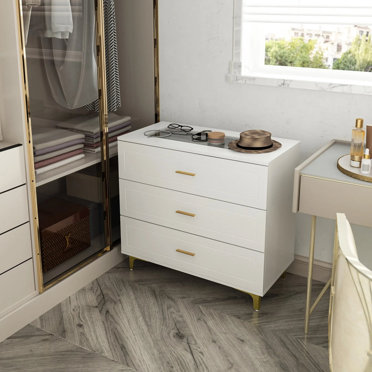 3 Drawer Dresser Chest J9173