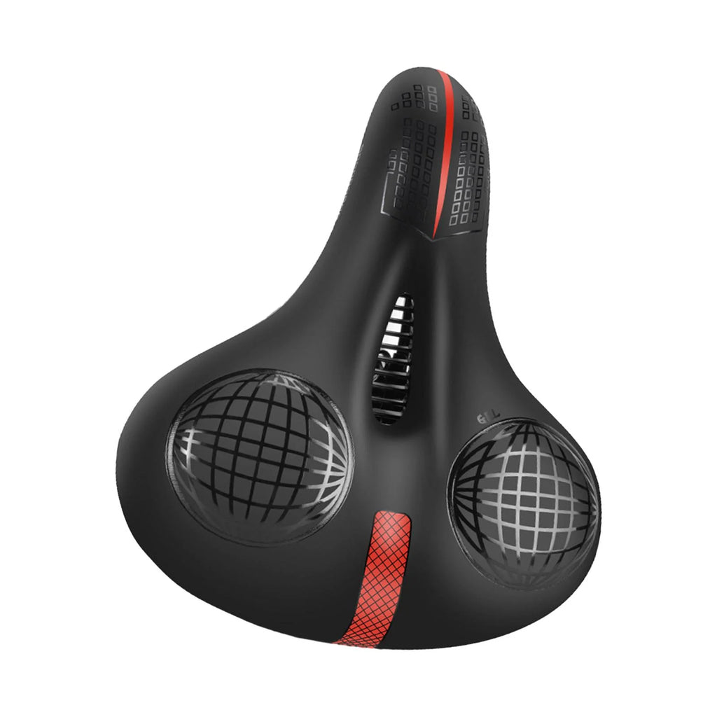 Black and Red Bike Saddle K2210