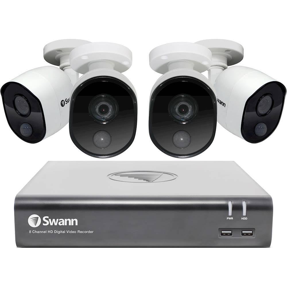 8 Channel 1080p Wired DVR Surveillance System Camera 4 count M9619