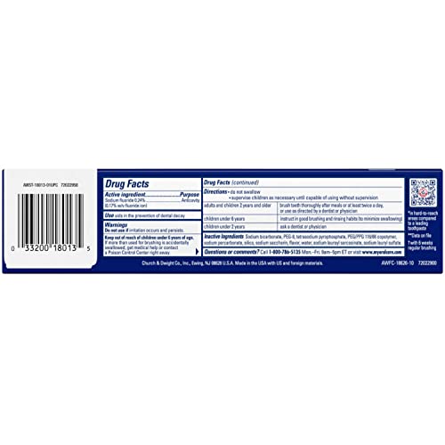 Baking Soda Peroxide Tartar Control Toothpaste D153