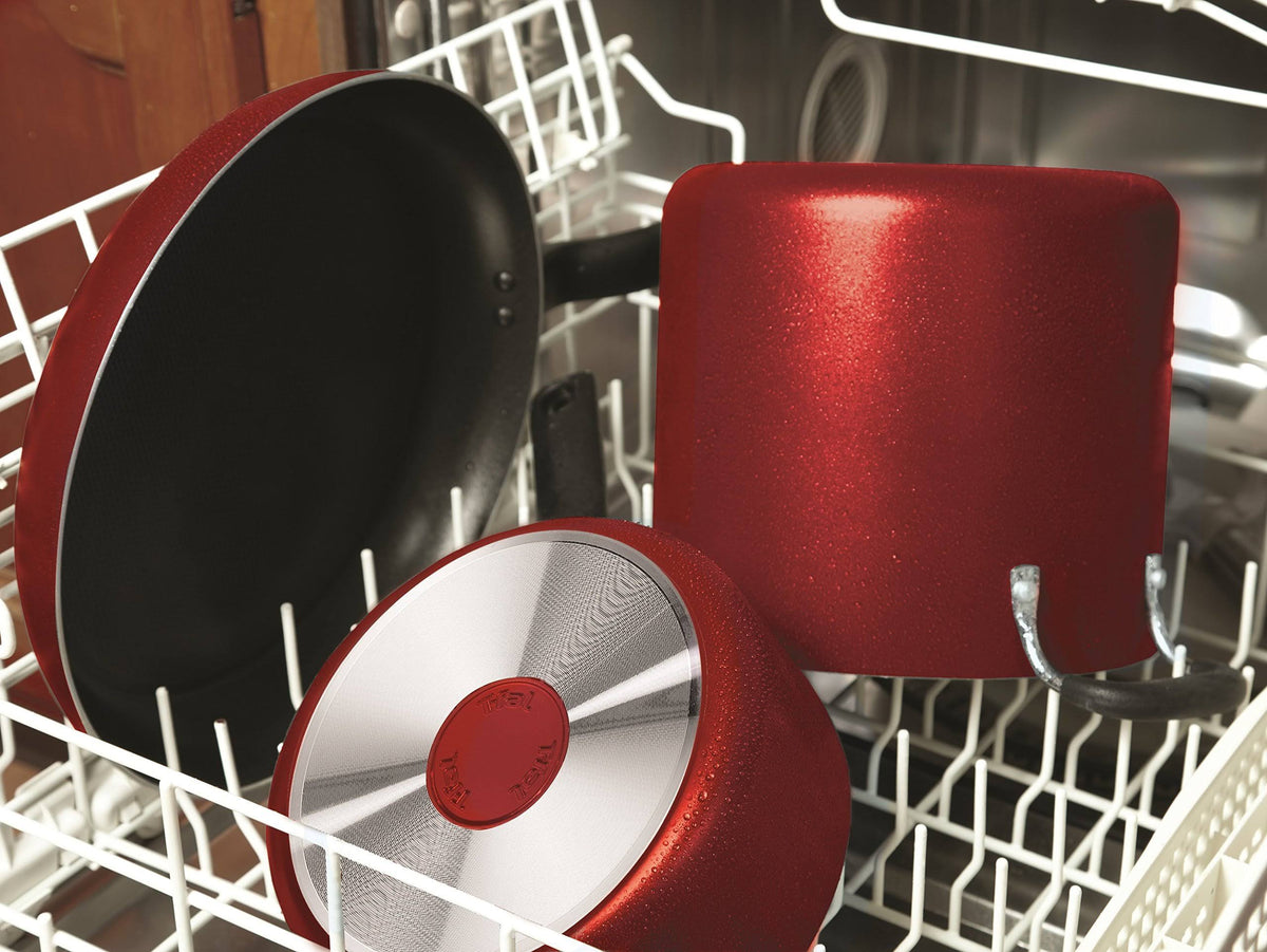 18 Piece Red Nonstick Cookware Set U51456
